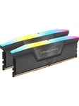 Corsair Vengeance RGB DDR5-6000 - 64GB - CL40 - Dual Channel (2 pcs) - AMD EXPO & Intel XMP - Grå med RGB