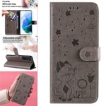 Luxueux Etui Portefeuille Housse Samsung Galaxy S22 Pro Housse Antichoc Protection Housse Samsung Galaxy S22 Pro Etui Gris