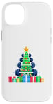 Coque pour iPhone 14 Plus Christmas Tree Haltère Poids Haltérophile Gymnase