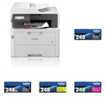 Brother MFC-L3760CDW - Imprimante Laser Couleur Multifonction 4 en 1 (Impression/Scan/Copie/Fax) TN-248BK Cartouche de Toner 1 pièce(s) Original