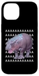 Coque pour iPhone 14 Moo Deng Bébé Hippopotame