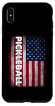 iPhone XS Max Pickleball American Flag USA Pickle Ball Player Patriotic Case