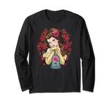 Disney Beauty And The Beast Belle Roses Manche Longue