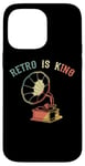 Coque pour iPhone 14 Pro Max Gramophone Record Player Retro is King