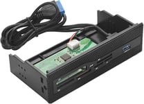 Lecteur De Carte Interne Csl 3.5, 55, Usb2.0 Mod Nr 19642, Lecteur De Carte Interne 5.25, Accessoires De Baie 5.25 Lecteur De Carte Interne Pour Pc Port Usb 3.0 M2 Ms Xd Carte Cf