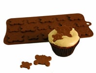 Peek-A-Boo Teddy Bears Chocolate Collection Silicone Mould Cake Topper Craft