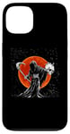 iPhone 13 The Grim-Reaper Skeleton Skull Death Scythe Grunge Horror Case