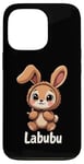 iPhone 13 Pro Labubu Cute Brown Bunny Monster Case