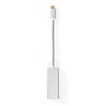 Nedis USB-C (Male) - RJ45 (Female) Adapter, 20cm