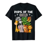 Pops of the Wild One Themed Safari Jungle Animal T-Shirt