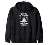 Surviving The Teacher Life One Meltdown At A Time Christmas Zip Hoodie