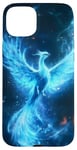 iPhone 15 Plus Mystical Blue Phoenix Case