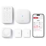 X-Sense Smart Home Security Systems, Wireless alarm systems, Works with Alexa, Supports Mobile App Alerts, Includes 1 Base Station, 2 Door Alarms, 1 Motion Alarm, 1 Keypad, AS05