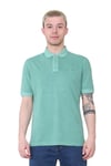 Marks & Spencer M&S Mens SS Polo Shirt in Green Cotton - Size 2XL