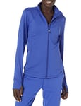 Amazon Essentials Women's Brushed Tech Stretch Athletic Lightweight Full-Zip Jacket (Available in Plus Size), Royal Blue, 5XL Plus