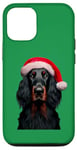 iPhone 12/12 Pro Gordon Setter With Santa Hat Christmas Dog Owner Lover Xmas Case