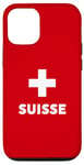 iPhone 12/12 Pro Switzerland Flag Suisse Swiss Schweiz White Red Case