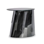 ClassiCon - Pli Side Table Low, Blank skiva, Onyx - Småbord & sidebord - Victoria Wilmotte - Svart - Glass/Metall