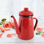 1.1L Enamel Coffee Pot Hand Tea Kettle Induction Cooker Gas Stove Universal Red