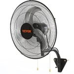 VEVOR Ventilateur mural industriel, 44,45 cm, ventilateur mural oscillant 4000 CFM, 3 vitesses, ventilateur commercial résidentiel pour refroidissement entrepôt, serre, atelier, patio, sous-sol, noir