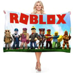 Roblox Mikrofiber Badhandduk Strand Semester Camping för Vuxna Barn A 75*150cm