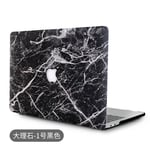 Convient pour MacBook Pro Apple Housse de protection pour ordinateur portable Air13/15/16 pouces Housse de protection en cuir PU-LH-535 No. 1 noir- (creux) 2016Pro15(A1707/A1990)