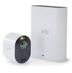 Arlo Ultra Wireless Outdoor Home Security Camera System CCTV, 6-month battery, Alarm, Colour Night Vision, Weatherproof, 4K, 2-Way Audio, Camera Only, With free trial of Arlo Secure Plan