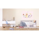 AG Design Winnie l'ourson dans des Fleurs aquarelles Disney Papier Peint Photo en Non-tissé pour Chambre d'enfant Multicolore 160 x 110 cm