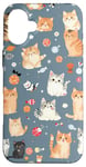 iPhone 16 Plus Adorable Cat Patterns Design Cute kittens patterns Case