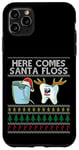 Coque pour iPhone 11 Pro Max Here Comes Santa Floss Dental Surgeon Christmas Dentist