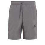 adidas Men's AEROREADY Essentials Chelsea 3-Stripes Shorts, Grey Five/Black, XXL