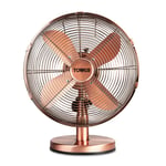 Tower Metal 12" Copper Desk Fan Pink