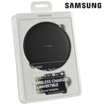 SAMSUNG Fast Qi Wireless Charging Pad UK Charger Plate For Smartphones - Black