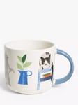 John Lewis Cats Stoneware Mug, 400ml, Multi