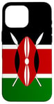 Coque pour iPhone 16 Pro Max Drapeau kenyan du Kenya