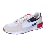 Puma Unisex Adults Graviton Pro Sneakers, Warm White-Puma White-Club Navy-Club Red, 3.5 UK