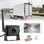 WiFi Trådlös Bil Lastbil RV Trailer Bakre Backup Kamera CCTV För iOS Android Black 1pcs