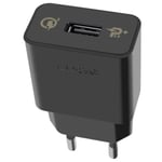 Nätladdare - SONY - Sony USB 15W Quick Charge 3.0 - Svart - Qualcomm Quick Charge 3.0 - USB-port Svart