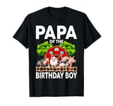 Papa Of The Birthday Boy Farm Animal Bday Party Celebration T-Shirt