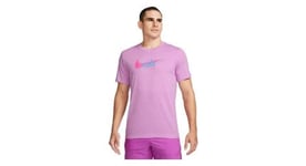 Maillot manches courtes nike dri fit heritage violet