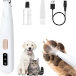 Pet Micro Precision Trimmer, 2024 Ny Uppgradering Hundtass Trimmer med LED-Ljus, Tyst Husdjurs Hårtrimmer, Vattentät Husdjurs Trimmer