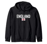 England Vintage English Flag Englishman Zip Hoodie