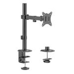 TM Electron Support articulé avec Bras pour écran, VESA jusqu'à 100 x 100, pour écrans de 17" à 32" et jusqu'à 9 kg, Guide pour câbles, Orientation Verticale et Horizontale