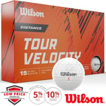 WILSON 2024 TOUR VELOCITY DISTANCE GOLF BALLS / 15 BALL PACK / MULTIBUY DEALS