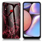 Fantasy Marmor Samsung Galaxy A10s skal - Röd