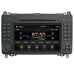 AWESAFE Autoradio 2 Din pour Mercedes-Benz Vito Viano Sprinter W639/Classe B W245/Classe A W169,Lecteur CD/DVD 7 Pouces Écran Tacile HD avec GPS Navigation/Commande au Volant/Aide au Stationnement,USB