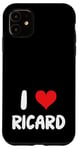 Coque pour iPhone 11 I Love Ricard - Cœur