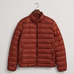 Gant Mens Light Down Jacket in Burgundy material_polyester - Size Large