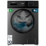 Cecotec Lave-Linge 9Kg Chargement Frontal Bolero Dresscode 9410 Inverter Steel A. 1900W, 1400 rpm Réglable, 16 Programmes, Faible Consommation d'Énergie, Vapeur, Stérilisation du Linge