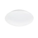 Plafonnier LED intégrée 1000lm 8W blanc neutre GoodHome Leto blanc H.8 x Ø25 cm